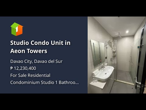 Studio Condo Unit in Aeon Towers