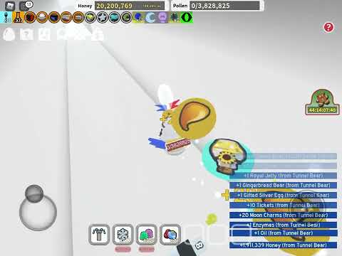 Defeating Tunnel bear for First time! Insane reward!!! Bee swarm simulator roblox