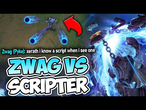 ZWAG VS. REAL XERATH SCRIPTER! THE BEST MATCHUP OF THE YEAR - League of Legends