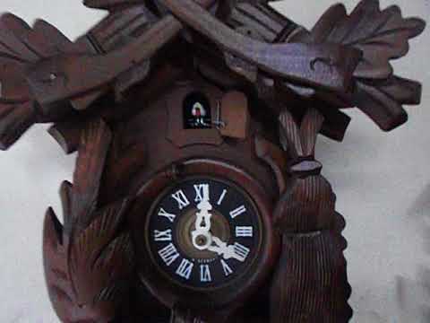 740- RELÓGIO CUCO ALEMÃO, CAÇADOR, CORDA PARA 8 DIAS