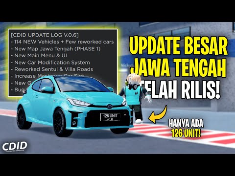 AKHIRNYA Update Jawa Tengah TELAH RILIS DI CDID - Car Driving Indonesia Update (Roblox)