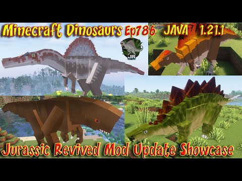 Jurassic Revived Mod JAVA 1.21.1 Minecraft Dinosaurs Ep786