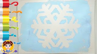Snowflake - Coloring and Drawing for Kids