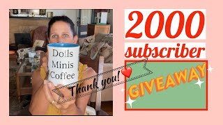 *ENDED* Subscriber Giveaway THANK YOU DOLLY FRIENDS!✨Win Prize! #doll #dollhouse #miniatures