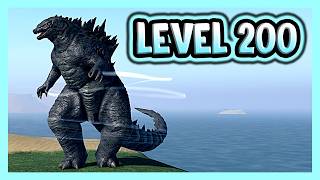 How Strong Is LEVEL 200 GODZILLA 2014 REMODEL? - Roblox Kaiju Alpha