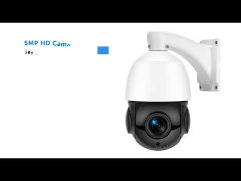 4.5inch 5MP 36X zoom PTZ speed dome camera