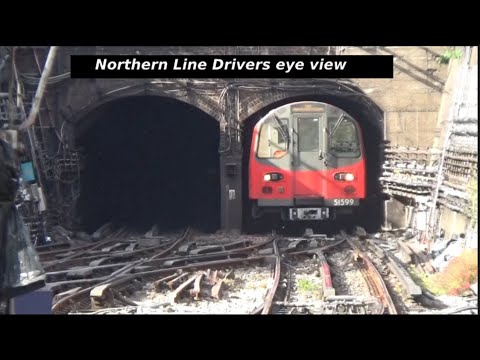 London Underground Northern Line Driver's eye view