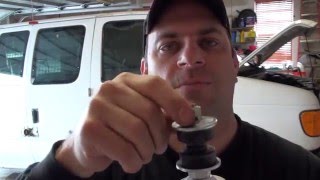 FRONT SHOCK installation trick - Ford Heavy Duty Work Van - Ford E 150 E250 E350