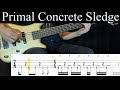 Primal Concrete Sledge Pantera Bass Cover With Tabs By Leo Düzey