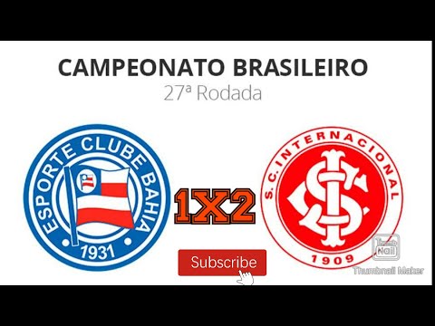 Bahia 1X2 internacional melhores momentos