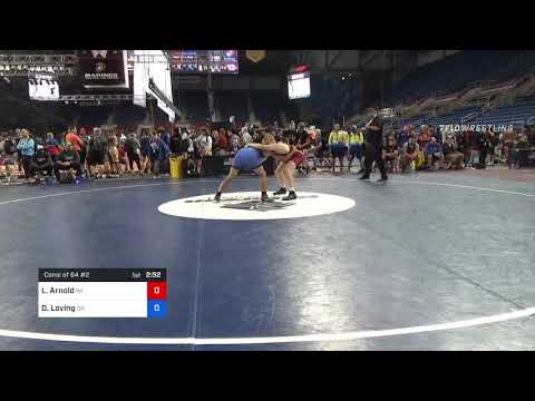 160 Lbs Consi Of 64 #2 - Lowell Arnold, Wisconsin Vs Dezmen Loving, Oklahoma 4c4a