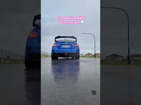 Wrx Sti launch in rain 🌧️ Yokohama Advan A052 tyres 🛞