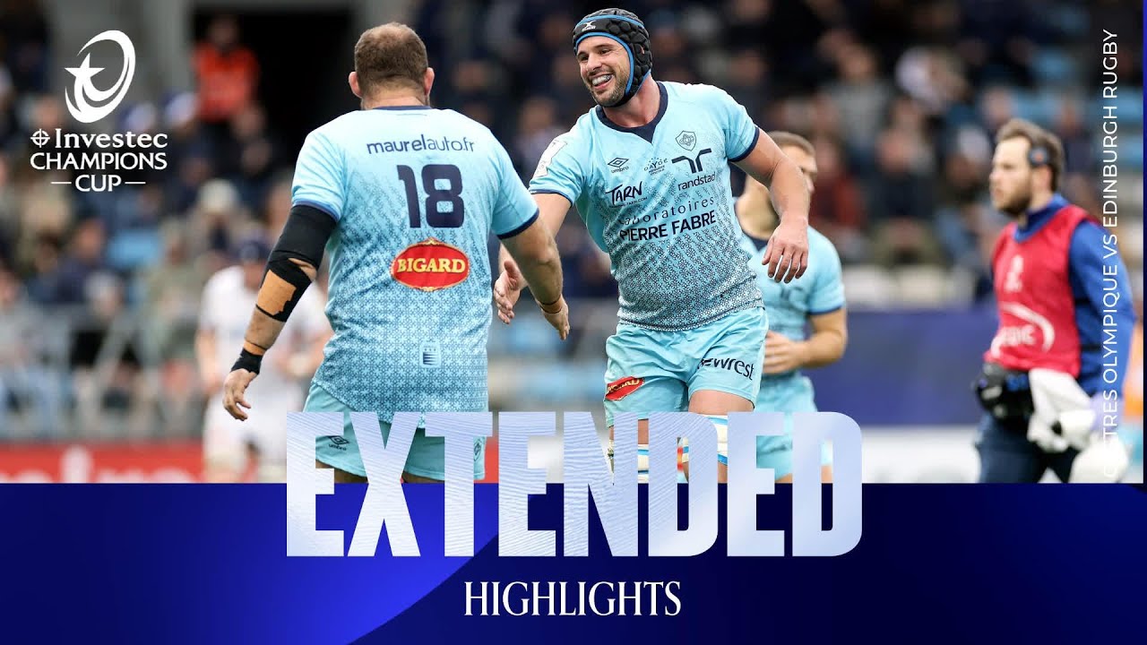 Extended Highlights - Castres Olympique v Edinburgh Rugby | Investec Champions Cup 2025/26