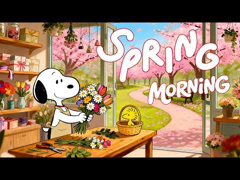 Good Morning with Snoopy 🌸☀️ Happy Jazz for a Bright Spring Day