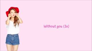 Bomi (Apink) - Without You [Lyrics]