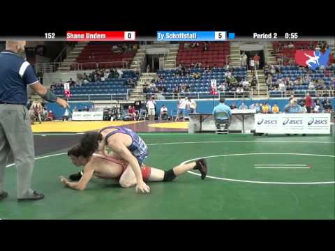 Fargo 2012 152 Round 4: Shane Undem (North Dakota) vs. Ty Schoffstall (Pennsylvania)