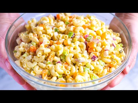 Perfect Creamy Macaroni Pasta Salad Recipe