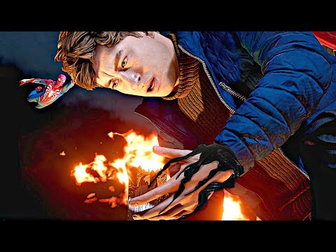 Spider-Man 2 Harry Discovers He Has Venom Power Scene 2023 (PS5) 4K 60FPS