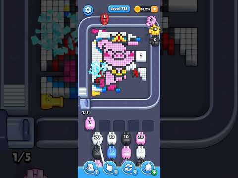 Pixel Flow Level 718 Walkthrough