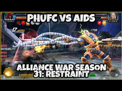 PHUFC vs AIDS - Alliance War Season 31.1: Restraint | Marvel Contest of Champions