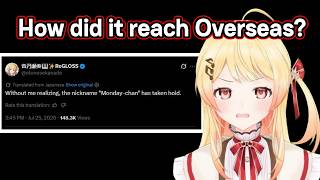 The moment Kanade found out Overseas fans now calls her Monday-chan
