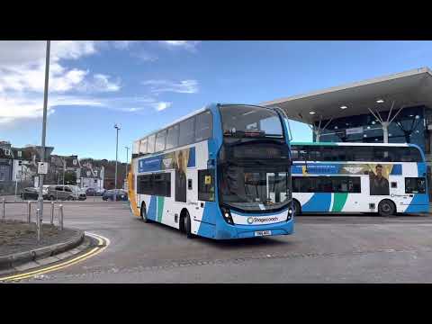 STAGECOACH BUS ROUTE 100 DEPARTING HASTINGS BUS STATION