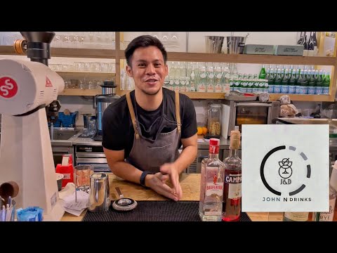 How to make Classic Negroni / Sarnies Roastery / Pinoy Bartender /