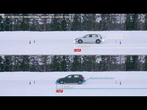 Bridgestone Weather Control A005 vs Michelin CrossClimate + - Snow braking - 4Legend.com