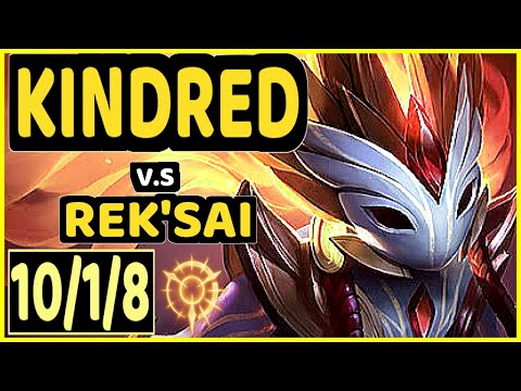 MALRANG (KINDRED) vs REK'SAI - 10/1/8 KDA JUNGLE GAMEPLAY - KR Ranked GRANDMASTER