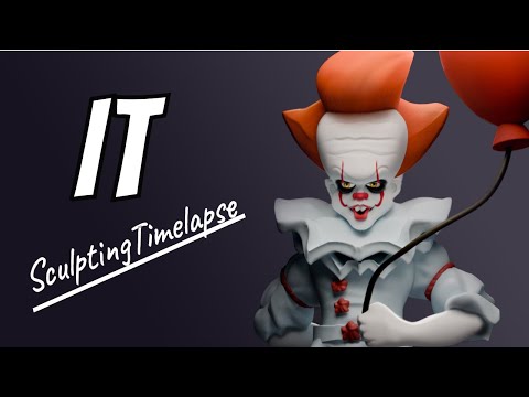Pennywise IT - Sculpting Timelapse