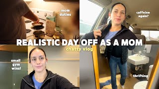 A Realistic Day Off as a Mom 🧺 Gym Wins, Skincare Routine & Thrifting