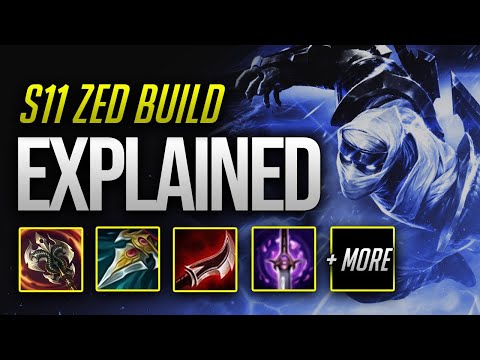 SEASON 11 ZED GUIDE ON RUNES | MYTHIC ITEMS | COMBOS