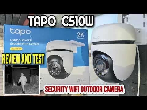 TAPO C510W 2K Security Outdoor WiFi Camera Video Footage REVIEW