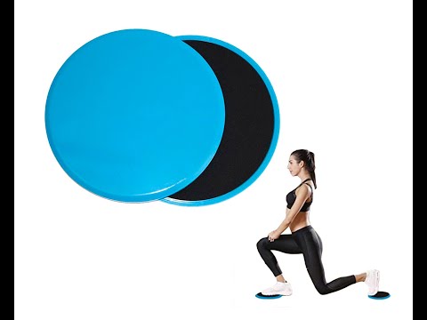 thumbnail video image 2 of Discos deslizantes para Ejercicio, Core Sliders, Discos Deslizantes Fitness Match & Enjoy  Discos deslizantes para ejercicio color morado, 2 of 5