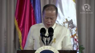 President Benigno Aquino speech during Pope Francis visit