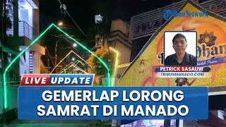 Suasana di Lorong Sam Ratulangi 20 Kota Manado, Diwarnai Lampu-lampu dengan Ornamen Khas Ramadhan