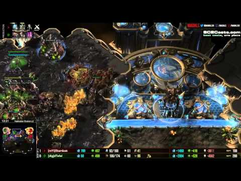 SC2 Tefel v Stardust ZvP Game 2 Go4SC2 Cup Monthly Finals Starcraft 2 Heart of The Swarm