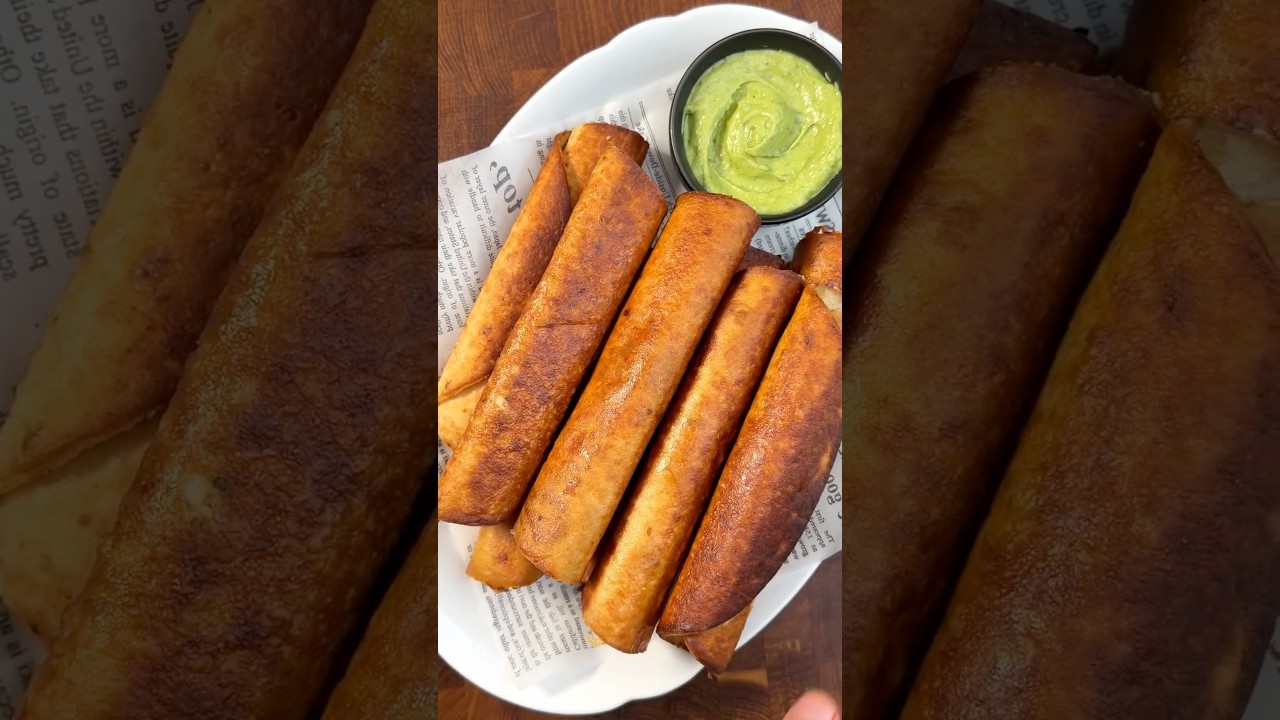 Crispy Cheesy Beef Taquitos