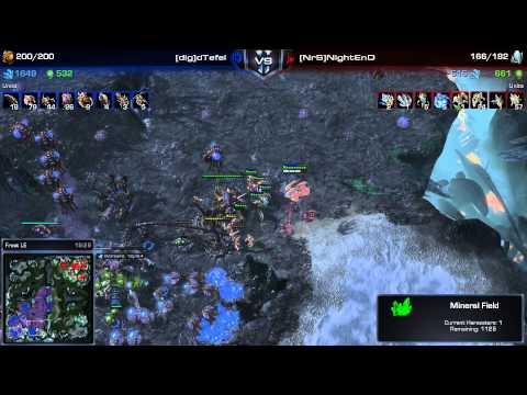 SC2 - Hairy Masters - PvZ - NightEnD vs Tefel