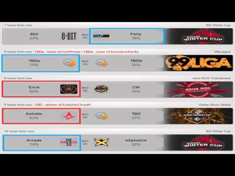 CSGO Lounge Betting Predictions 06/02/2016 - Astralis VS EnVyUs, 8bit VS Party,  And More