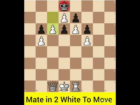 Solved Chess Puzzle-534. Find Checkmate in 2 Moves For White #chess #chesscom #checkmateintwo