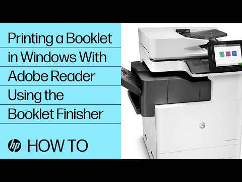 Printing a Booklet in Windows With Adobe Reader Using...