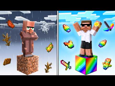 $1 vs $1,00,000 ONE BLOCK Battle In Minecraft!