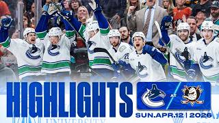 Game in 10 | Vancouver Canucks at Anaheim Ducks Highlights (Apr 12 2026)