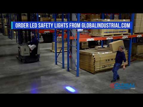 Global Industrial Forklift Blue LED Safety Warning Light 988717 (v2b)