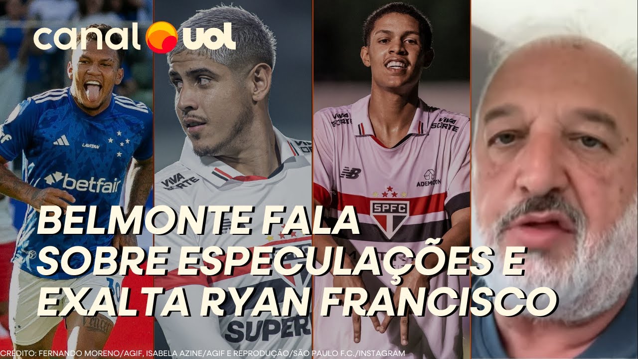 SÃO PAULO: BELMONTE FALA SOBRE MAYKE, GABRIEL VERON, ALAN FRANCO E RYAN FRANCISCO NA COPINHA