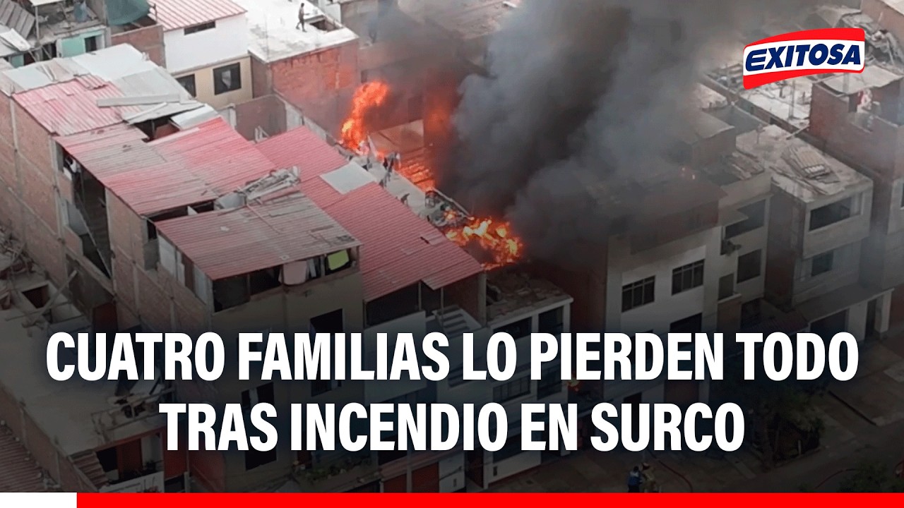 🔴🔵 Cuatro familias lo pierden todo tras incendio en Surco: Piden apoyo a autoridades