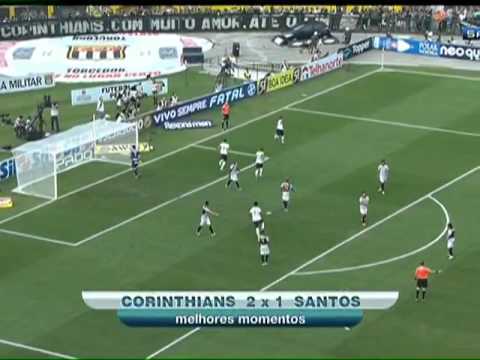 CORINTHIANS 2X1 san7os 1º jogo final Paulistão 2013