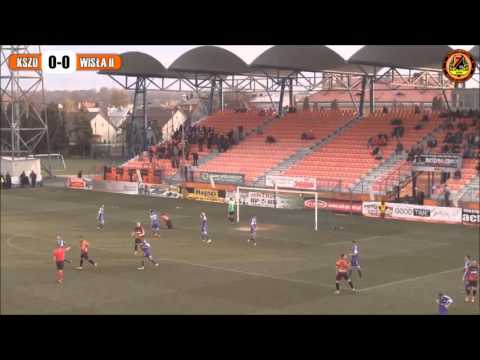 KSZO Ostrowiec Św. - Wisła II Kraków 0:2 (0:0) (Skrót)