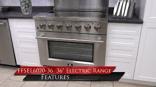 Forno Massimo 36-Inch Freestanding Chef Door Electric Range, True Convection Oven Stainless Steel FFSEL602036 Picture